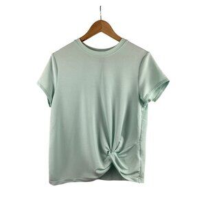 Skechers Womens Mint Green Knot Front Tee S